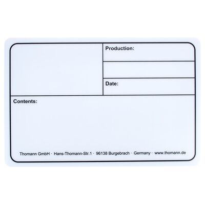 Stairville Tourlabel 290x190mm White Blanco Stairville Tourlabel 290x190mm White Blanco
