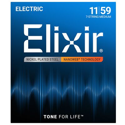Elixir Nanoweb 12106 7-String Medium Elixir Nanoweb 12106 7-String Medium