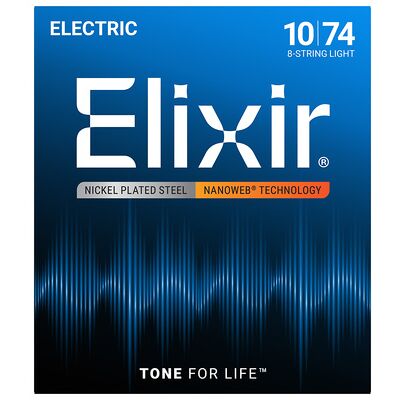 Elixir Nanoweb 12062 8-String Light Elixir Nanoweb 12062 8-String Light