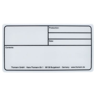 Stairville Tourlabel 150x80mm White Blanco Stairville Tourlabel 150x80mm White Blanco