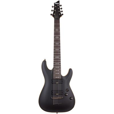 Schecter Demon 7-Satin Black Satin Black Schecter Demon 7-Satin Black Satin Black