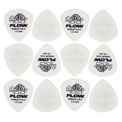 Dunlop Flow Standard Pick Set 1,50 mm Blanco Dunlop Flow Standard Pick Set 1,50 mm Blanco