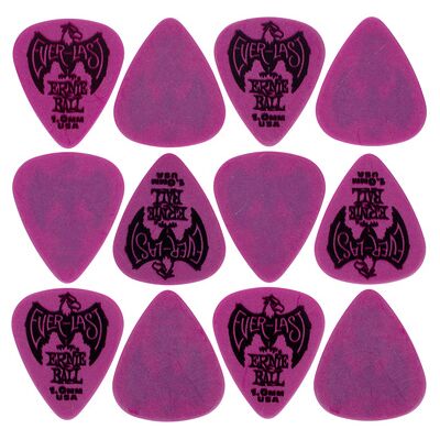 Ernie Ball Everlast Picks 1,00 mm Purple Púrpura Ernie Ball Everlast Picks 1,00 mm Purple Púrpura