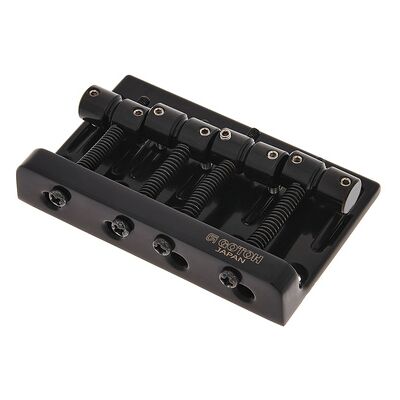 Gotoh 201B-4 B Bass Bridge Cromado en negro Gotoh 201B-4 B Bass Bridge Cromado en negro