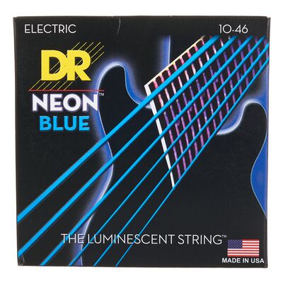DR Strings Neon Blue NBE-10 DR Strings Neon Blue NBE-10