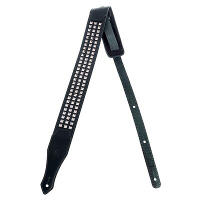 Harley Benton Pyramid 1 Rivet Leather Strap Negro Harley Benton Pyramid 1 Rivet Leather Strap Negro