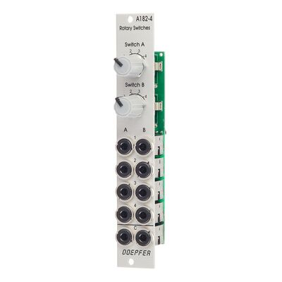 Doepfer A-182-4 Interruptor Giratorio Dual - Módulo Eurorack Doepfer A-182-4 Interruptor Giratorio Dual - Módulo Eurorack