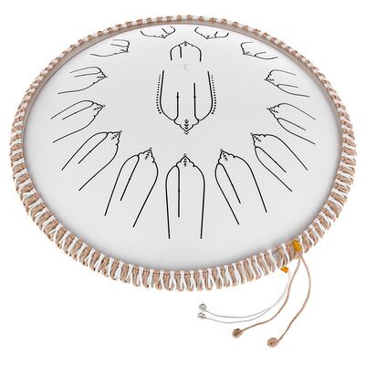 Thomann Tongue Drum 14" EQ C-Major Blanco Thomann Tongue Drum 14" EQ C-Major Blanco