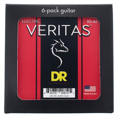 DR Strings Veritas VTE-10 6-Pack DR Strings Veritas VTE-10 6-Pack
