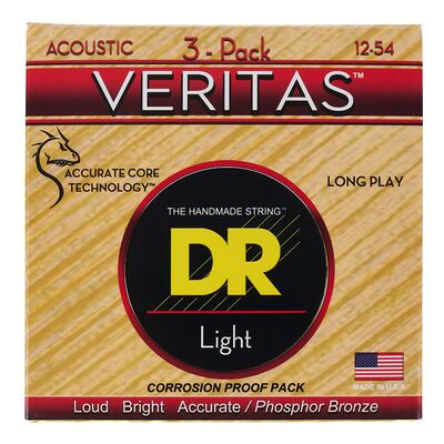 DR Strings Veritas Acoustic VTA-12 3-Pack DR Strings Veritas Acoustic VTA-12 3-Pack