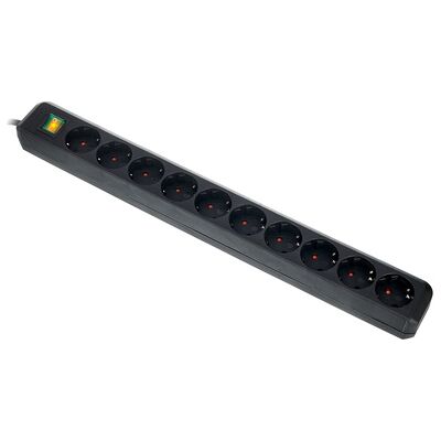 Brennenstuhl Eco-L 10 Way Split Sw 3m BK Negro Brennenstuhl Eco-L 10 Way Split Sw 3m BK Negro