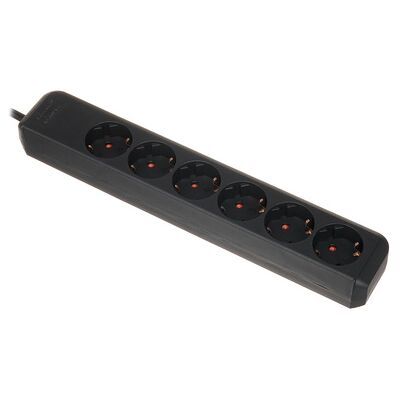 Brennenstuhl Eco-L 6 Way Split 1,5m BK Negro Brennenstuhl Eco-L 6 Way Split 1,5m BK Negro