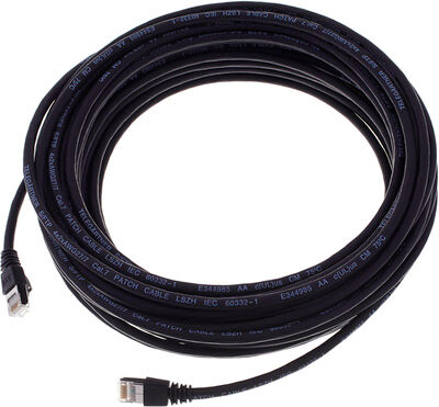 Telegärtner CAT6A Patchkabel 15m, sw Negro