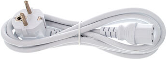 the sssnake EU Power Cable 1.8m White Blanco