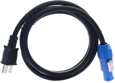 the sssnake Power Twist Cable US 1,5m Negro