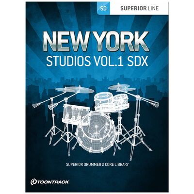 Toontrack New York Studios Vol.1 SDX - Biblioteca de Batería y Grabaciones de Sala Toontrack New York Studios Vol.1 SDX - Biblioteca de Batería y Grabaciones de Sala