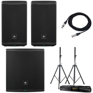 JBL EON710/718S Basis Bundle Negro