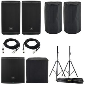 JBL EON712/718S Basis Bundle Negro