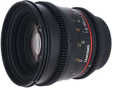 Samyang MF 50mm T1,5 Video DSLR II EF