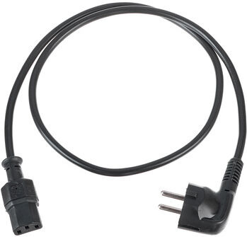 Stairville IEC Power Cable 1,0m BK angled Stairville IEC Power Cable 1,0m BK angled