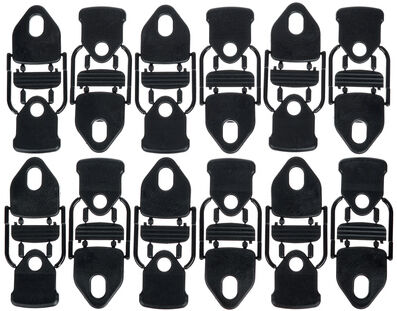 Holdon Mini Clip Black 12pcs Pack Negro