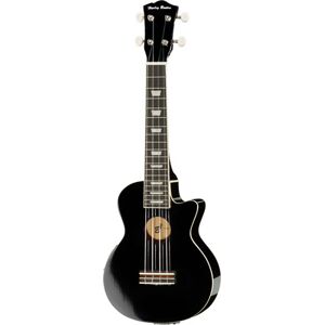 Harley Benton UK-L100E BK Soprano Ukulele Negro de alto brillo