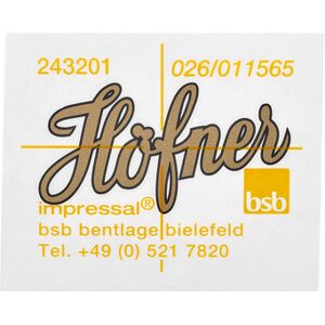 Höfner H65/41B Decal