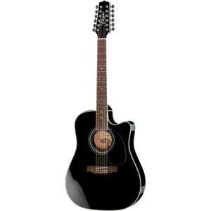 Takamine EF381SC w/Softcase Negro de alto brillo