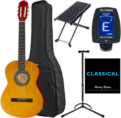 Startone CG851 4/4 Classical Guitar Set Negro