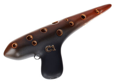 Thomann 12H Concert Ocarina C1 long Negro