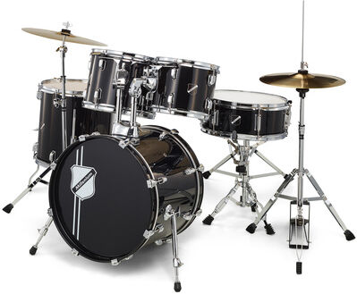 Millenium Focus 18 Drum Set Black Negro