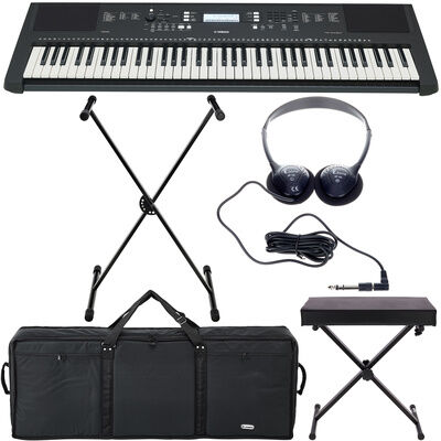 Yamaha PSR-EW310 Deluxe Bundle Negro