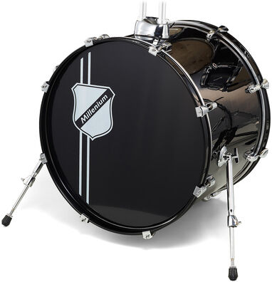 Millenium Focus 20"x16" Bass Drum Black Negro