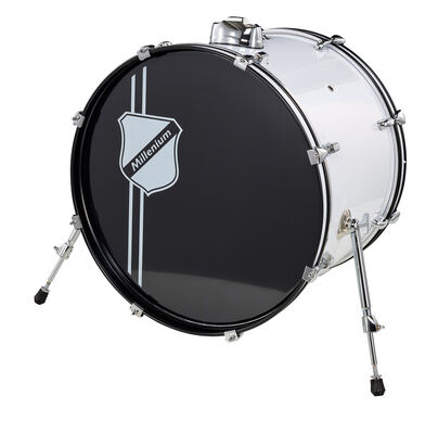 Millenium Focus 22"x16" Bass Drum White Blanco