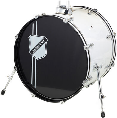 Millenium Focus 20"x16" Bass Drum White Blanco