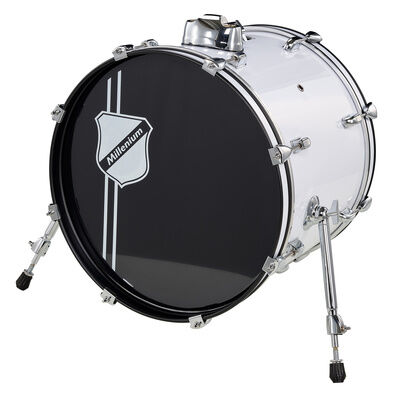 Millenium Focus 18"x14" Bass Drum White Blanco