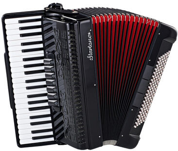 Startone Piano Accordion 120 Black MKII Negro