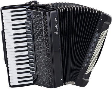 Startone Piano Accordion 120 IV Black Negro