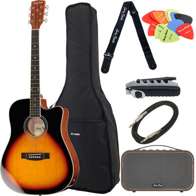 Harley Benton D-120CE VS Bundle Negro