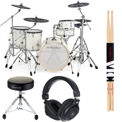 Millenium MPS-1000 E-Drum Set PW Bundle