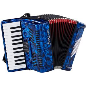 Startone Piano Accordion 48 Blue MKII Azul con fuelle rojo Startone Piano Accordion 48 Blue MKII Azul con fuelle rojo