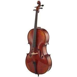 Gewa Maestro 2 Cello Set 1/4 CB Marrón rojizo dorado antiguo Gewa Maestro 2 Cello Set 1/4 CB Marrón rojizo dorado antiguo