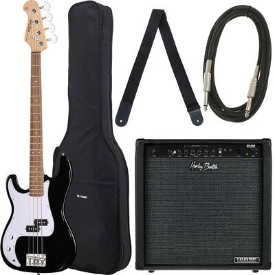 Harley Benton HBP120BK LH Bundle 3 Negro Harley Benton HBP120BK LH Bundle 3 Negro