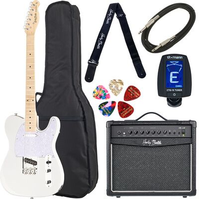 Harley Benton TE-30 BE Bundle 1 Transparent Blonde brillante Harley Benton TE-30 BE Bundle 1 Transparent Blonde brillante