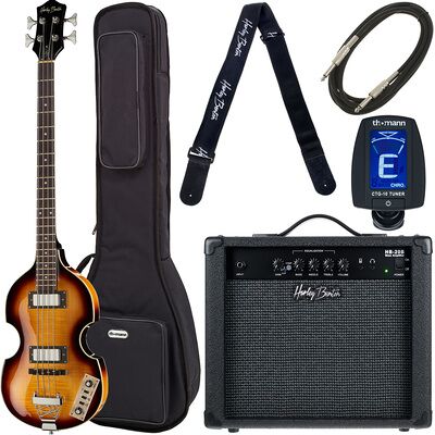Harley Benton Beatbass VS Bundle 1 Vintage Burst brillante Harley Benton Beatbass VS Bundle 1 Vintage Burst brillante