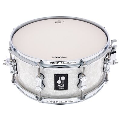 Sonor 13"x06" AQ2 Snare Drum WHP White Pearl WHP Sonor 13"x06" AQ2 Snare Drum WHP White Pearl WHP
