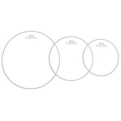 Millenium Admiral Clear Drumhead Pack 1 Millenium Admiral Clear Drumhead Pack 1