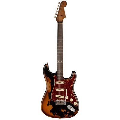 Fender 61 Strat Roasted ABCS SH Relic Aged Black over 3 Color Sunburst Fender 61 Strat Roasted ABCS SH Relic Aged Black over 3 Color Sunburst