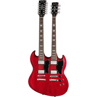 Harley Benton DC-Custom II 612 Cherry Cherry de alto brillo Harley Benton DC-Custom II 612 Cherry Cherry de alto brillo