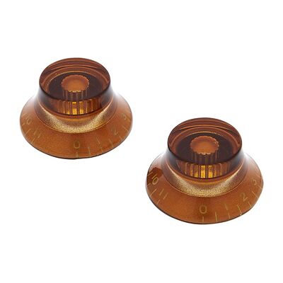 Allparts Bell Knobs to 11 Amber Ámbar Allparts Bell Knobs to 11 Amber Ámbar